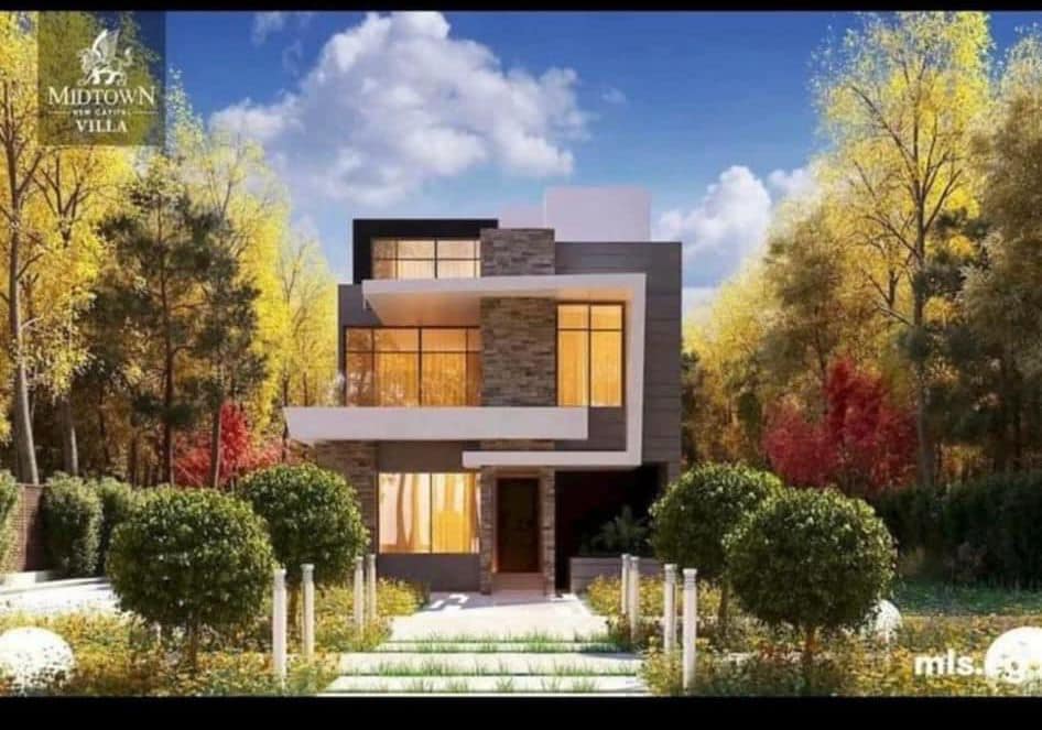 فيلا ستاند الون 425 متر في ميد تاون العاصمه الاداريه