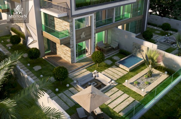 تاون هاوس 4 غرف في ميد تاون التجمع السادس