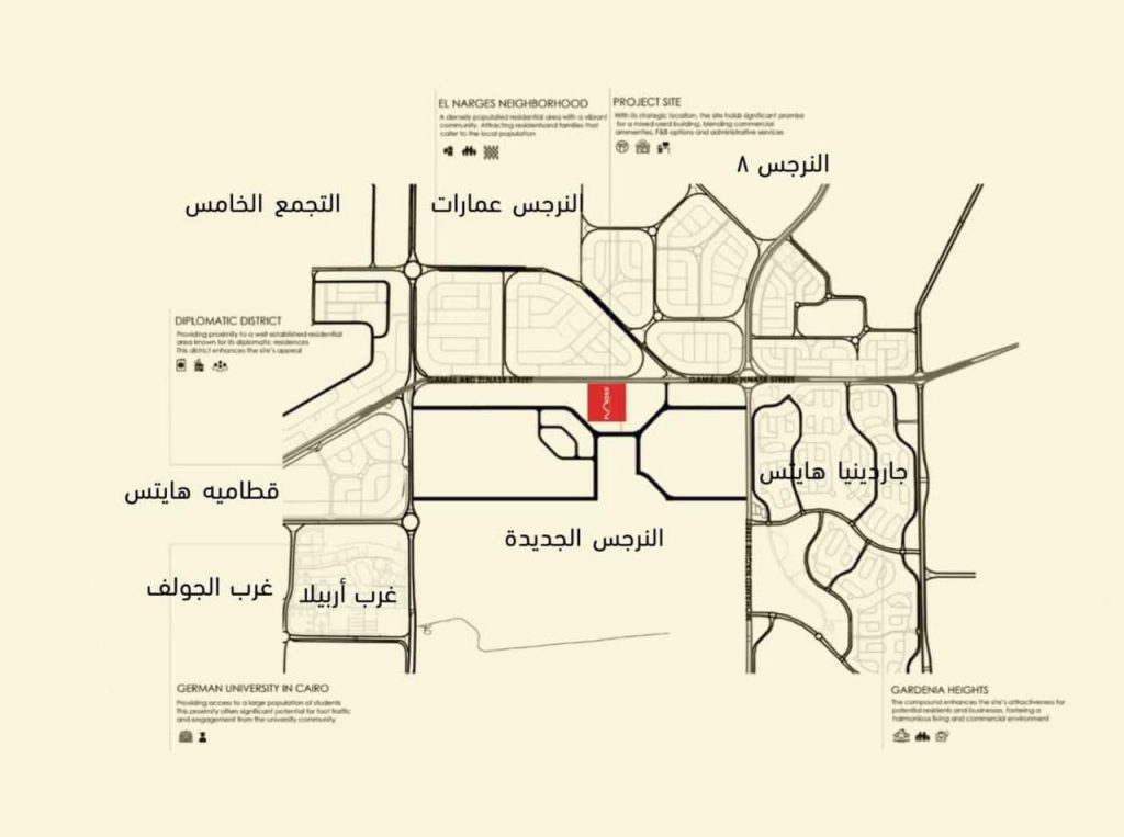 محل تجاري 94 متر قريب من الجتمعه الامريكية