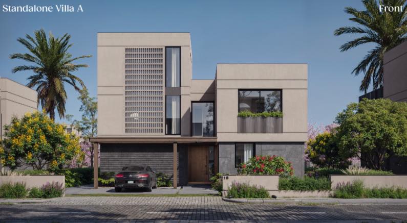 فيلا مستقله 455 متر في زايد الجديدة مباني ادريس