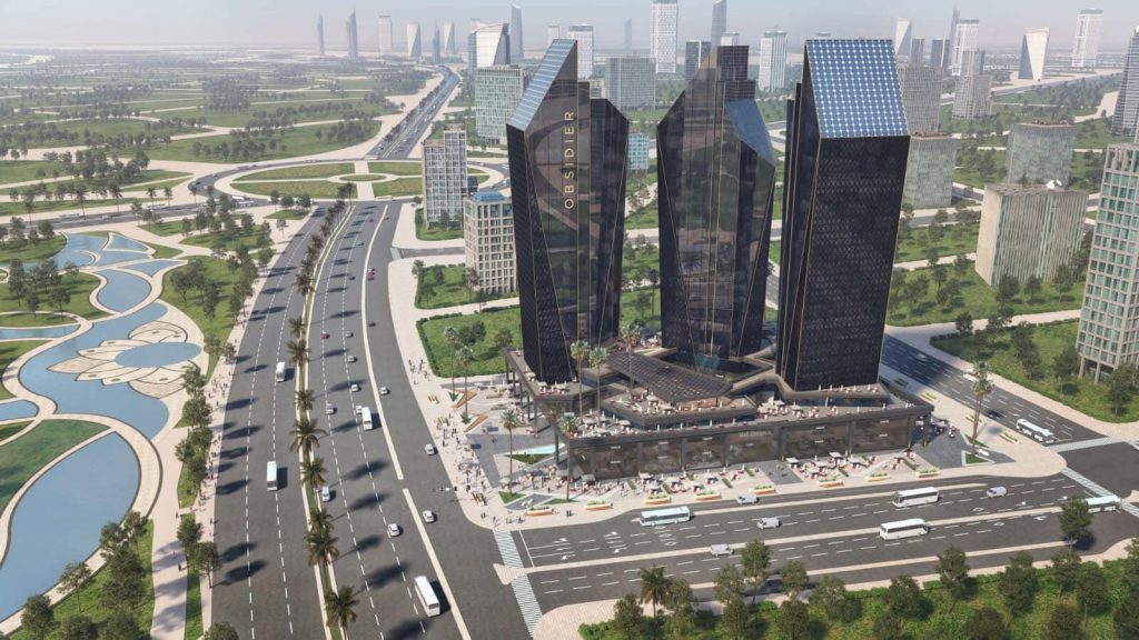 مكتب87للبيع في ابراج اوبسايدر العاصمه الاداريه