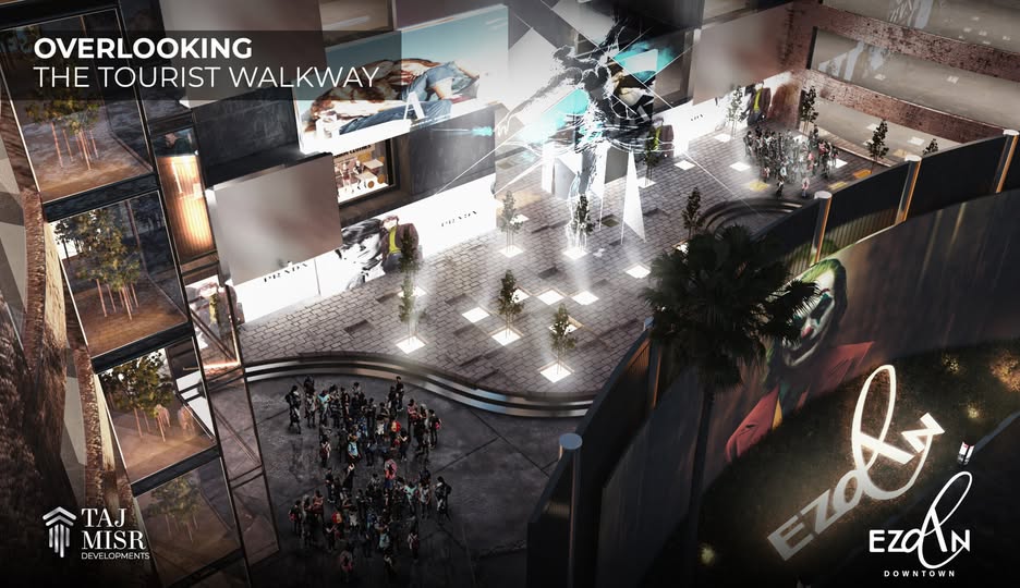 محل تجاري 93 متر في الداون تاون العاصمه الاداريه