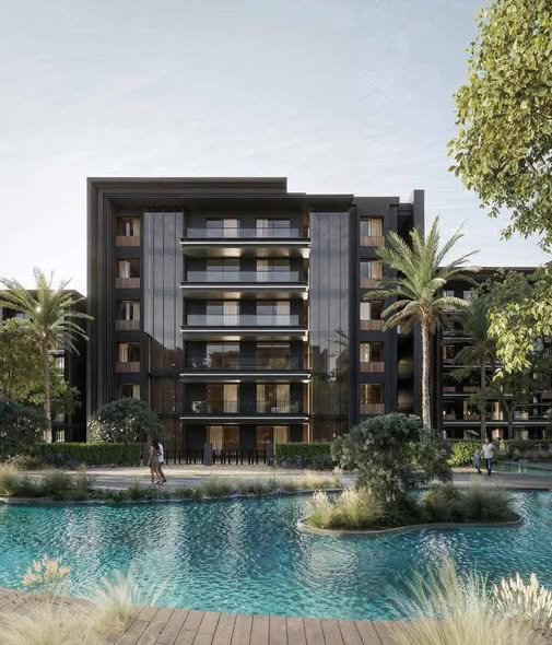 شقه 148 متر3 غرف بحديقه خاصه في كموند جيزورا