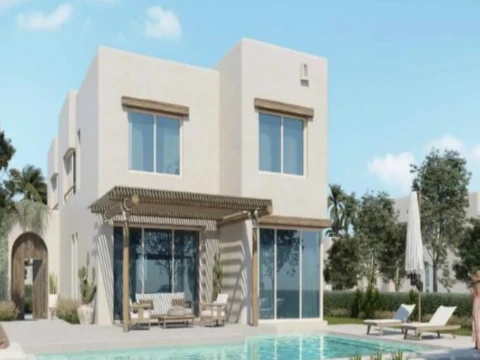 شاليه للبيع صف اول لاجون في هاسيندا وايت