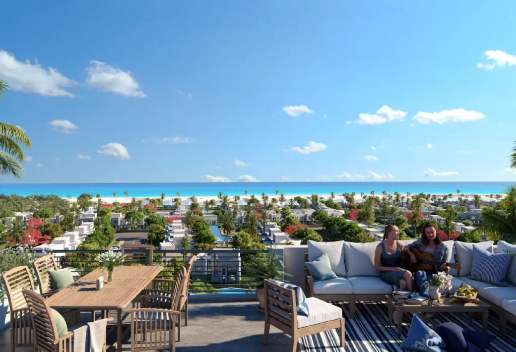 شاليه 100 متر أرضي بجاردن في هايد بارك رأس الحكمه