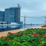 شقه 320 متر في ابراج العالمين علي البحر مباشره