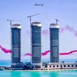 شقه 320 متر في ابراج العالمين علي البحر مباشره