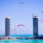 شقه 320 متر في ابراج العالمين علي البحر مباشره