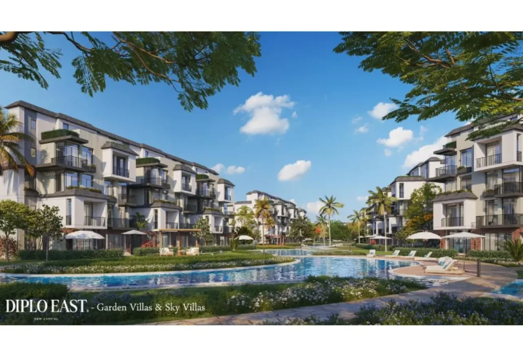 فيلا مستقله400 متر في كمبوند ديبلو ايست العاصمه