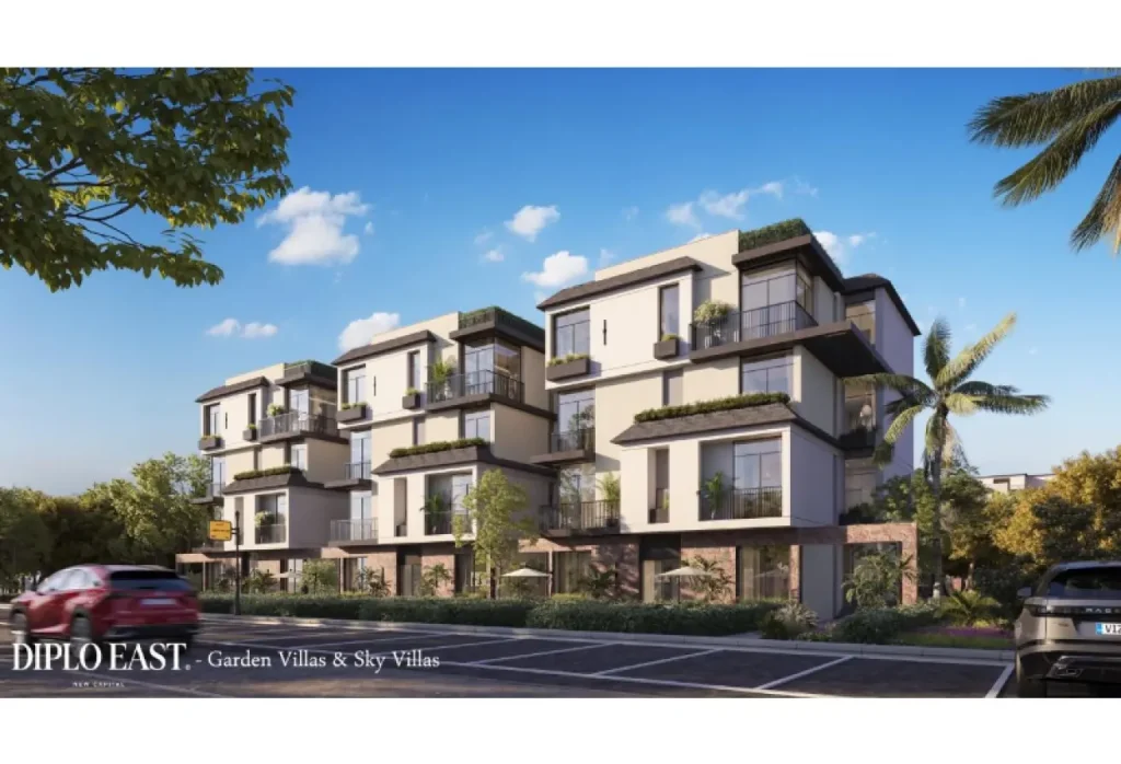 شقه ارضي 120 متر في كمبوند ديابلو ايست