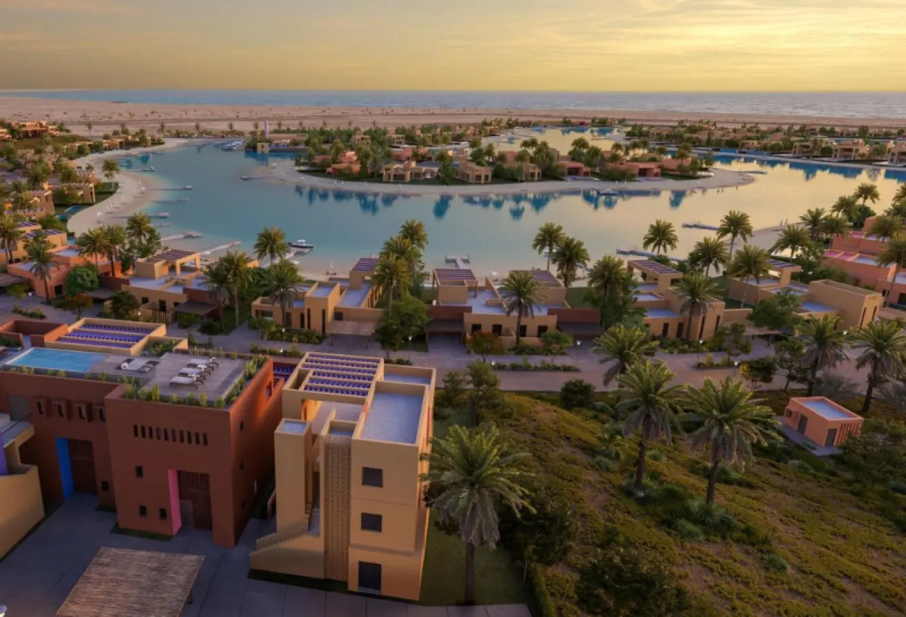 شاليه ارضي110متر للبيع في سوان ليك الجونه