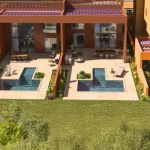 شاليه ارضي110متر للبيع في سوان ليك الجونه