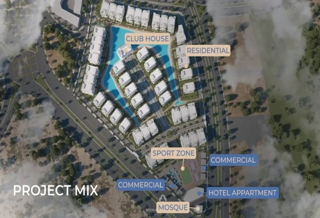 بينتهاوس154متر للبيع ف لوميا لاجونز العاصمه