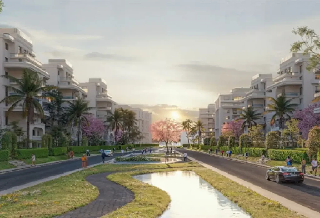 شقه199متر للبيع في مشروع لوميا جاردنز العاصمه