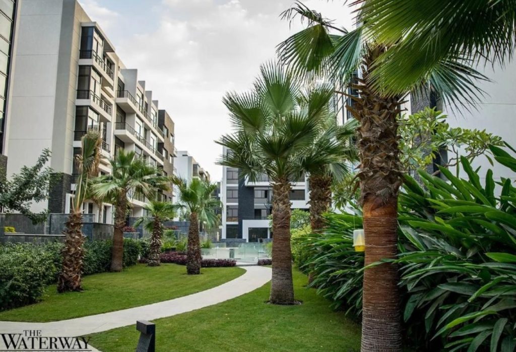 شقه156متر للبيع في مشروع واتر واي التجمع