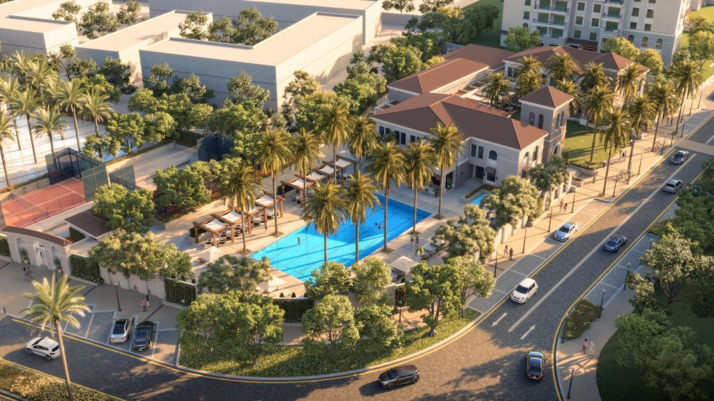 شقه 164 متر في فيلدج ويست الشيخ زايد