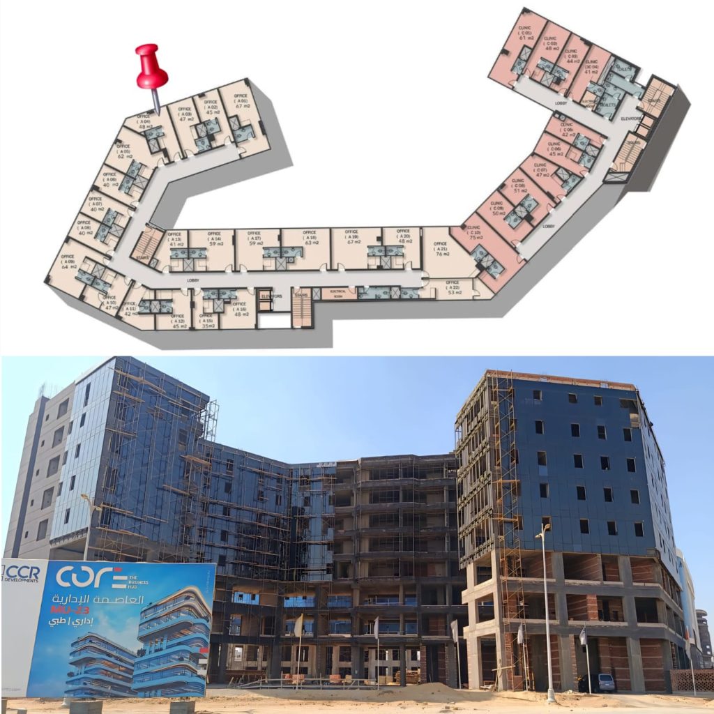 صيدليه 92 متر امام بوابة العاصمه الاداريه