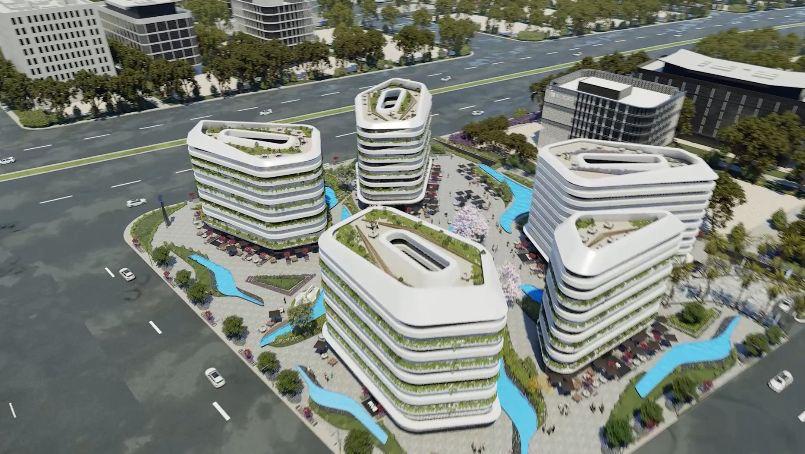 مكتب اداري 66 متر في مول ذا فايف العاصمه