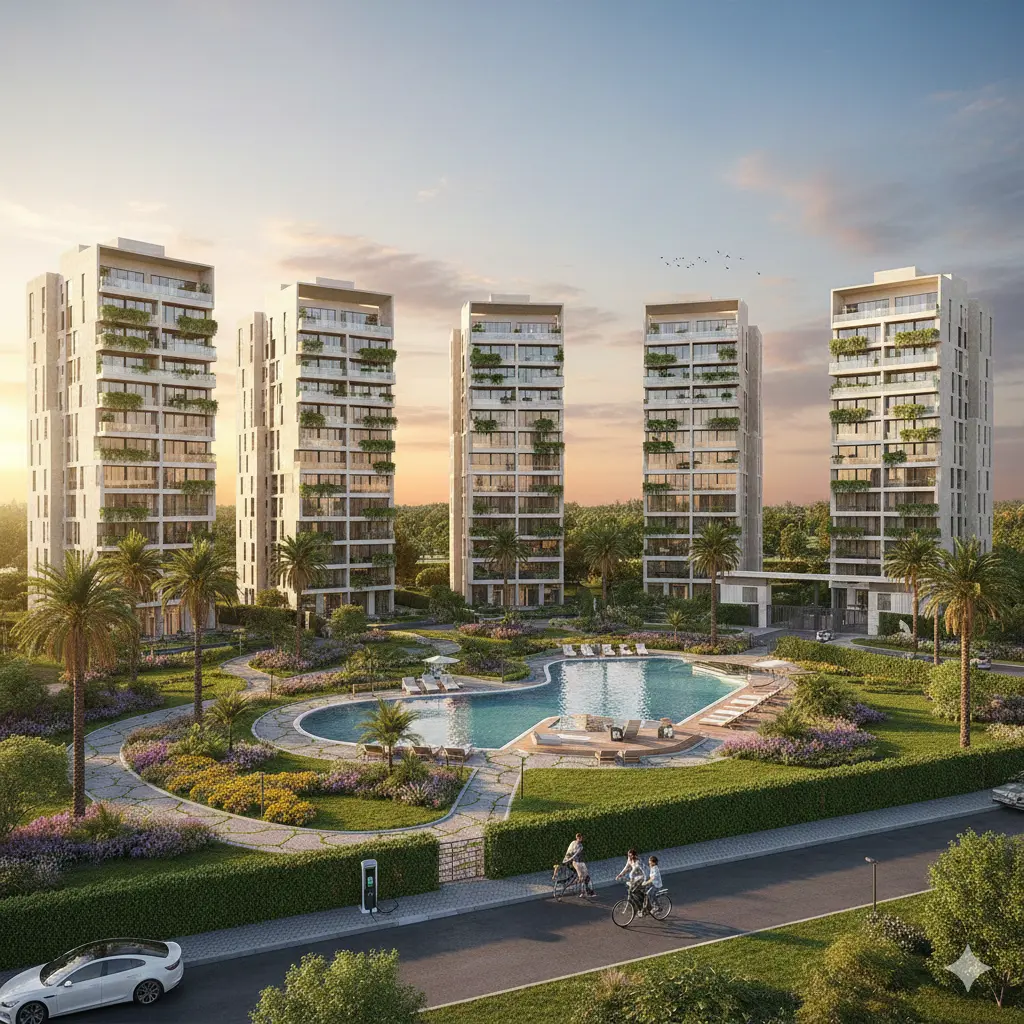 شقه150متر للبيع في كمبوند ميرا مدينه بدر