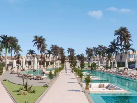 شالية بحري 3 غرف متشطب بالكامل للبيع في هاسيندا