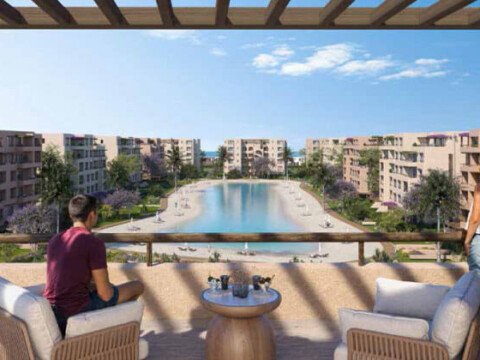 شالية بحري 3 غرف متشطب بالكامل للبيع في هاسيندا